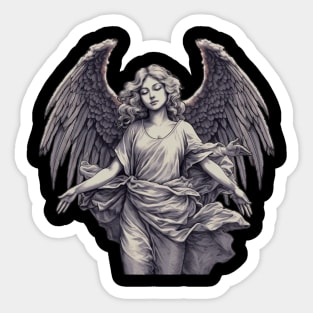 Girl Angel Sticker